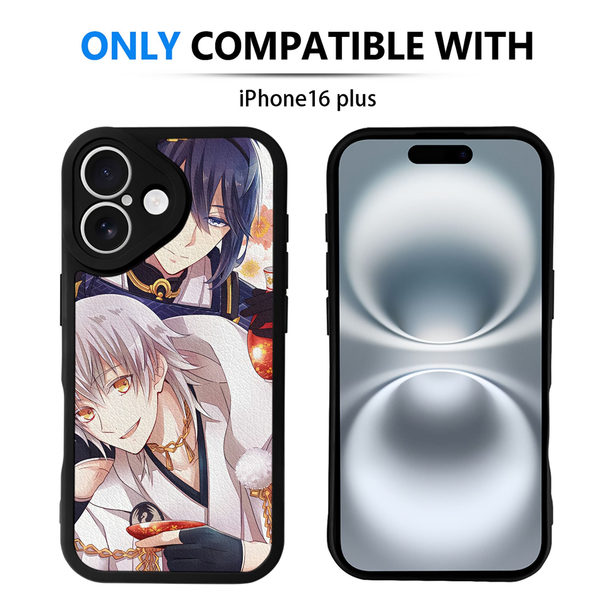 （画像用） 刀剣乱舞 Touken Ranbu 【iPhone 16シリーズ対応】シリコンスマホケース（レザー調） 材質：シリコン
